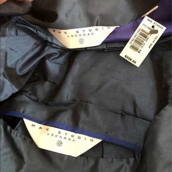 Max Studio Leon Max 100% silk coat & skirt NWT - Picture 11 of 13